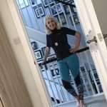 Jayne smiling wearing Burkini swimwear