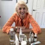 Jayne sitting with tretinoin retinol